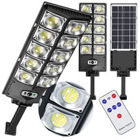 LAMPA SOLARNA OGRODOWA 1000W Z CZUJNIKIEM RUCHU I ZMIERZCHU + PILOT