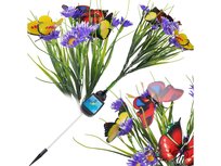 Lampa Solarna Ogrodowa Lampka Kwitnąca Łąka Kwiaty Do Ogrodu Dekoracyjna Fioletowa Łąka