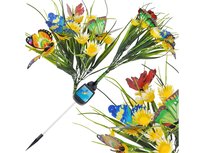 Lampa Solarna Ogrodowa Lampka Kwitnąca Łąka Kwiaty Do Ogrodu Dekoracyjna Żółta Łąka