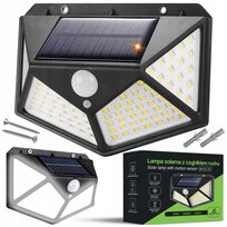 Lampa Solarna Uliczna Zewnętrzna Z Czujnikiem Ruchu Zmierzchu Elewacyjna