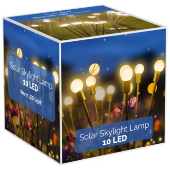 Lampa Solarna Wbijana Zewnętrzna Ogrodowa 10 Led Świetlik Xl - Zestaw 2 Szt - Inny producent