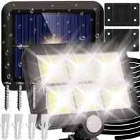 LAMPA SOLARNA Z CZUJNIKIEM RUCH ZMIERZCHU ZEWNĘTRZNA ULICZNA LED COB PILOT