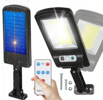 LAMPA SOLARNA Z CZUJNIKIEM RUCHU ZMIERZCHU + PILOT