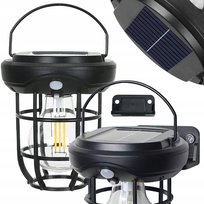 LAMPA SOLARNA Z CZUJNIKIEM ZMIERZCHU RUCHU 3 TRYBY 3 LED 1800LM WODOODPORNA