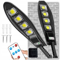 Lampa Solarna Zewnętrzna Led Uliczna Z Czujnikiem Ruchu I Zmierzchu + Pilot