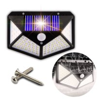 Lampa Solarna Zewnętrzna Ogrodowa Led Latarnia Z Czujnikiem Zmierzchu Ruchu