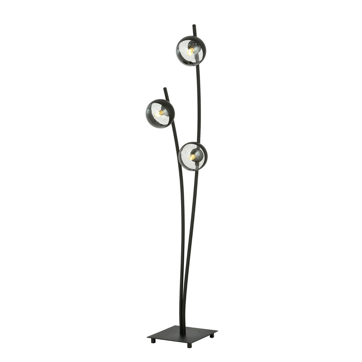 EMIBIG Emibig Czarny Lampa Stojąca 3Xe14 40W Hunter Lp3 Black/Stripe 1101/Lp3