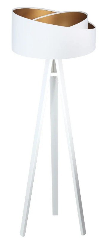 Lampa stojąca GEMSTONE biała/złota