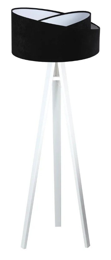 Lampa stojąca GEMSTONE czarna/biała