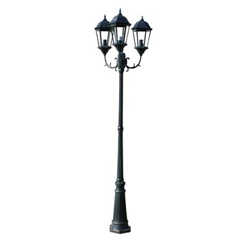 Lampa stojąca ogrodowa VIDAXL Mielno, zielona, 3xE27, 230 cm - vidaXL