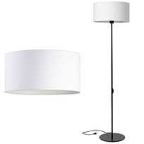 Lampa stojąca podłogowa LOFT ABAŻUR biały