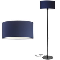 Lampa stojąca podłogowa LOFT ABAŻUR granatowy
