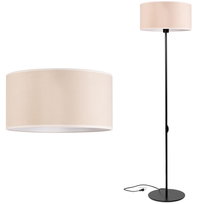 Lampa stojąca podłogowa LOFT ABAŻUR WELUR beżowy