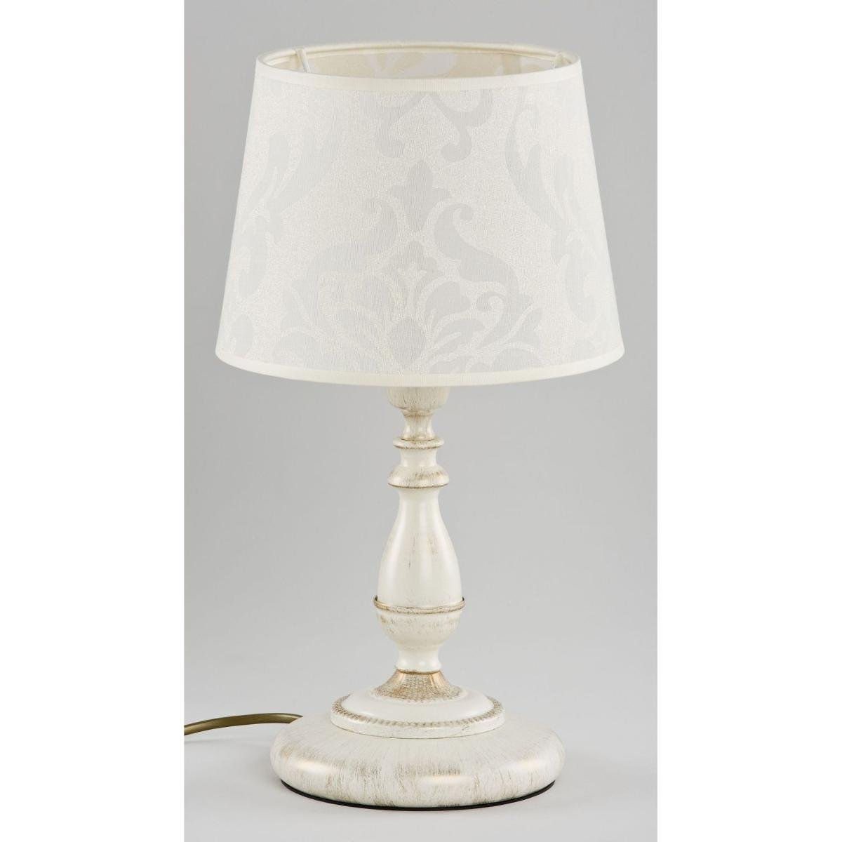 Lampa stołowa ALFA Roksana 18538, E27, biała