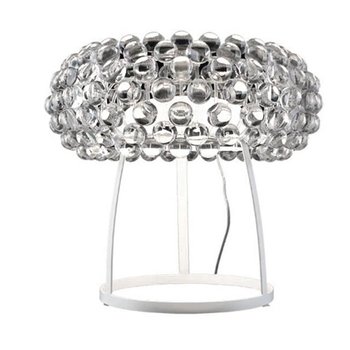 Lampa stołowa AZZARDO Acrylio, srebrna, 1x100W, 20x37 cm - AZzardo