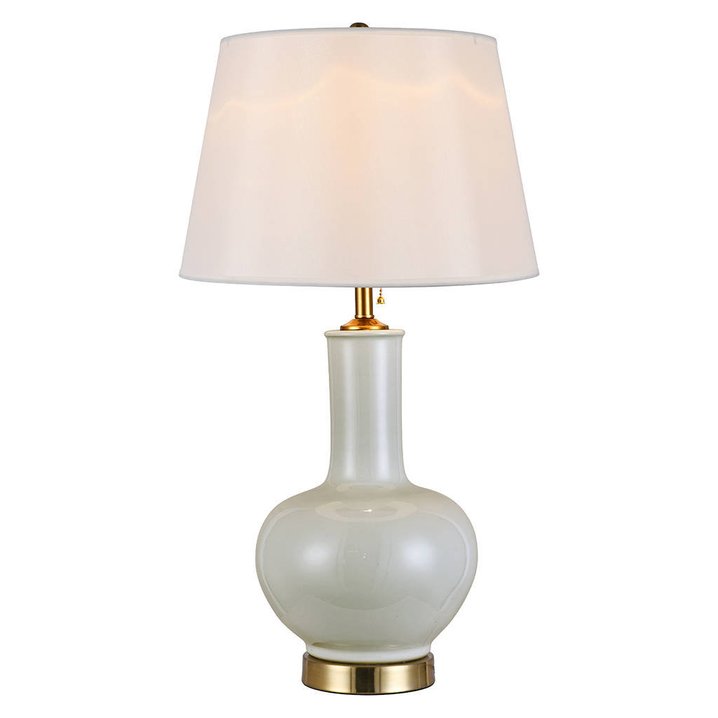 Фото - Настільна лампа Lampa stołowa ceramiczna ARA kremowa