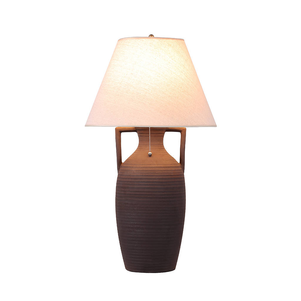 Zdjęcia - Lampa stołowa  ceramiczna HELLADA brązowa