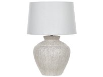 Lampa stołowa ceramiczna kremowa CAINE