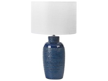 Lampa stołowa ceramiczna niebieska PERLIS - Beliani