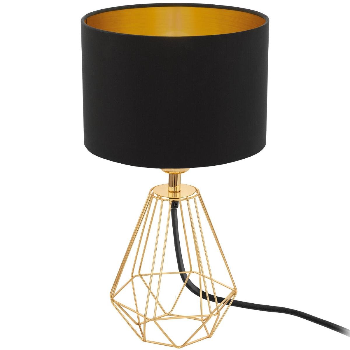 Lampa stołowa EGLO Carlton 2 95788, E14, czarna