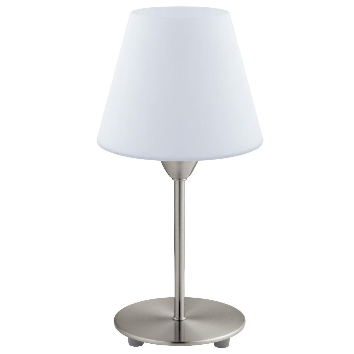 Lampa stołowa EGLO Damasco 1 95785, E14, biała