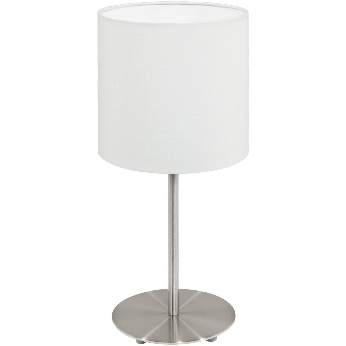 Lampa stołowa EGLO Pasteri 95725, E14, biała