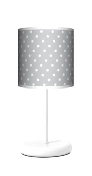 Lampa stołowa EKO Kropki szare kropeczki - Fotolampy dla dzieci - Fotolampy