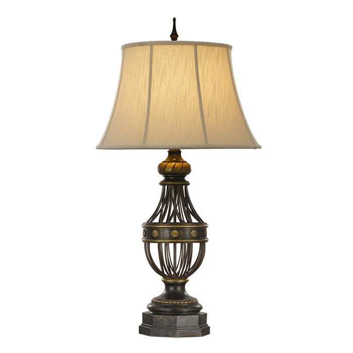 Lampa stołowa FEISS Augustine FE/Augustine TL, E27, kremowa