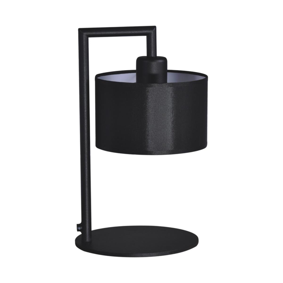 Lampa stołowa KAJA OŚWIETLENIE Simone Black, E27, czarna, 36x21 cm