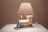 Lampa Stołowa Lokomotywa Szara Hellux
