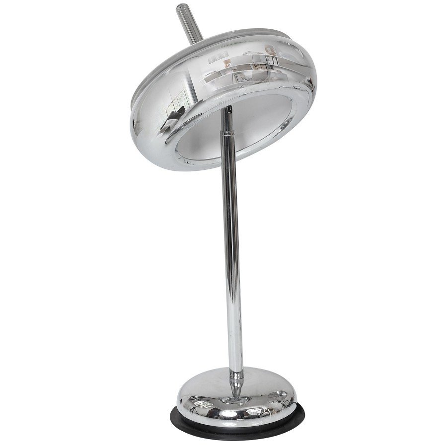 Lampa stołowa MILAGRO Mercurio, srebrna, 12W, 25x52 cm