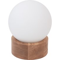 LAMPA STOŁOWA NOCNA DĄB BARREL ORB KULA Hellux