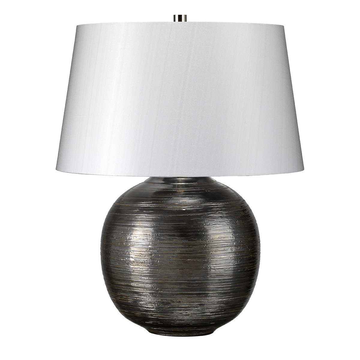 Elstead Elstead Lampa Stołowa Porcelanowa Srebrna Caesar E27 60W