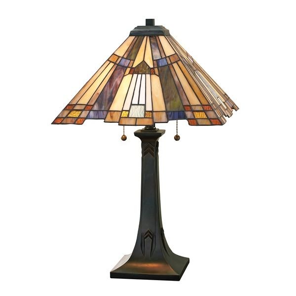Lampa stołowa QUOIZEL Inglenook QZ/Inglenook/TL, E27, brązowa