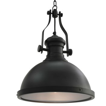 Lampa sufitowa, czarna, okrągła, E27 - vidaXL