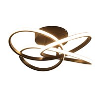 Lampa sufitowa LED NETTLIFE do sypialni – 28 W, 3000 K, ciepła biel, lampa do przedpokoju, nowoczesna lampa kuchenna, kwiat czterolistny