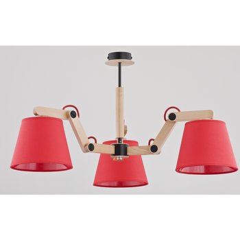 Lampa sufitowa nowoczesna ALFA, Joga, czerwono-czarny, E27, 3x60W - Alfa