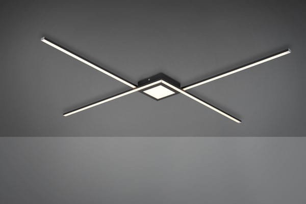 Фото - Люстра / світильник Trio Lampa sufitowa nowoczesna wbudowany LED OXFORD antracyt  674410342 