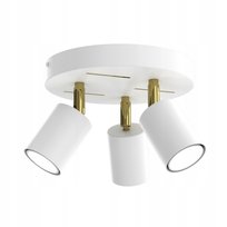 Lampa sufitowa plafon Ewilight Laser regulowane 3x GU10 biała