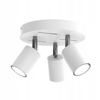 Lampa sufitowa plafon Ewilight Laser regulowane 3x GU10 biała