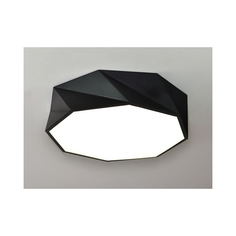 Zdjęcia - Żyrandol / lampa Barwa Lampa sufitowa plafon led Rozeton L o mocy 40W w kolorze czarnym z barwą ś 