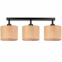 Lampa sufitowa PLAFON z przegubami RUSTYKALNA ABAŻUR JUTA beżowy