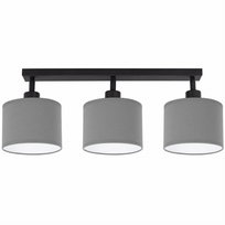 Lampa sufitowa podłużna PLAFON Z PRZEGUBAMI LOFT ABAŻUR szary