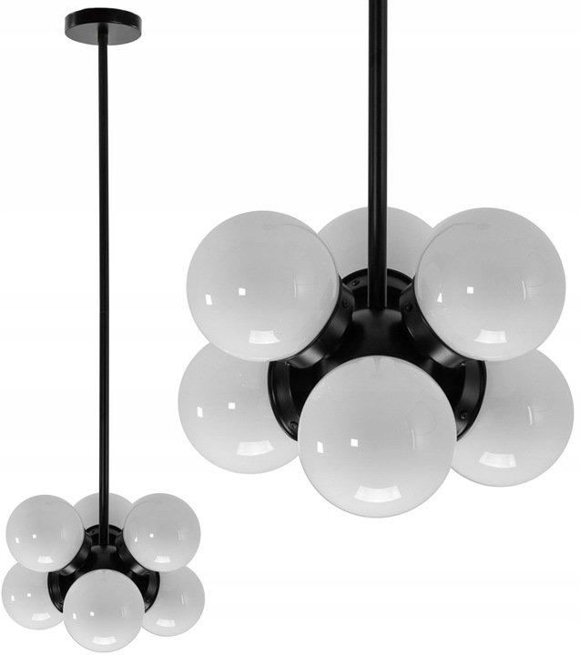 Lampa Sufitowa Wisz Ca Metal Bia E Kule Loft Black Toolight Sklep