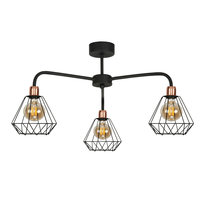 Lampa Sufitowa Wisząca Żyrandol Loft Nad Stół do Kuchni Led 3xe27 Donald 14-512