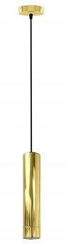 lampa sufitowa wisząca żyrandol tuba gold 20-1 led - Komat