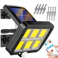 LAMPA ULICZNA SOLARNA 250W CZUJNIK RUCHU ZMIERZCHU LED 8000 LM + PILOT