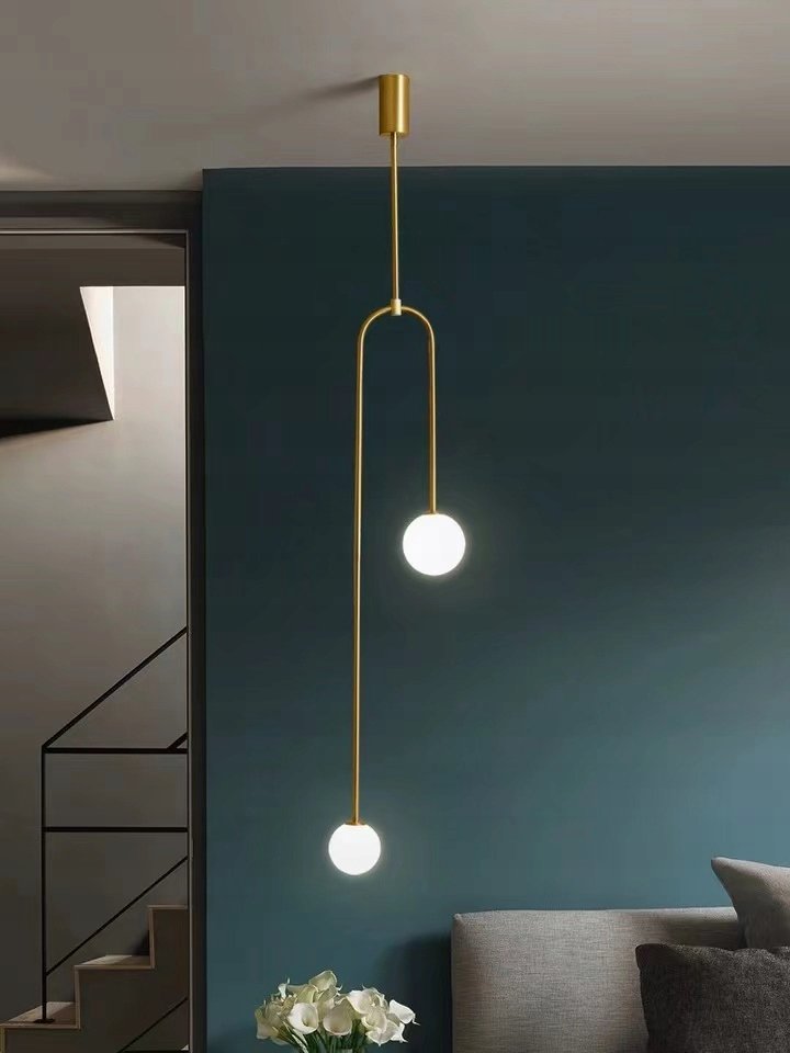 Фото - Люстра / світильник Lampa Wisząca 135 Cm Złota Kule Led