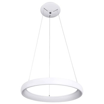 LAMPA wisząca ALESSIA 5280-840RP-WH-3 Italux okrągła OPRAWA metalowy zwis LED 40W 3000K pierścień ring biały - ITALUX