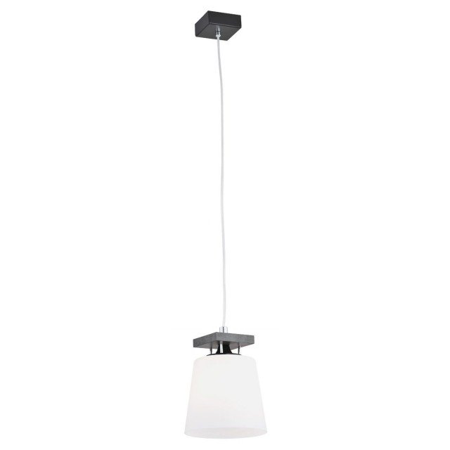 Фото - Люстра / світильник Argon Lampa wisząca  VERMOUTH, biało-czarna, 1x60W, 110x18 cm 